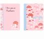 Caderno Agrafado A5 48f/90g Quadriculado B'LOG PINK MUSHROOMS - Preview