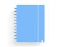 Caderno carchivo ingeniox foam a4 80 f quadricula azul pastel - Preview