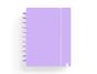 Caderno carchivo ingeniox foam a4 80 f quadricula malva pastel - Preview