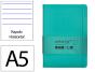 Caderno com elastico antartik capa dura a5 folhas linhas turquesa 100 folhas 80 gr fsc - Preview