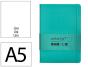 Caderno com elastico antartik capa dura a5 folhas lisas turquesa 100 folhas 80 gr fsc - Preview