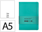 Capa do artigo Caderno com elastico antartik capa dura a5 folhas lisas turquesa 100 folhas 80 gr fsc