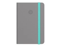 Capa do artigo Caderno com elastico antartik capa mole a5 folhas pontos cinza e turquesa 80 folhas 80 gr fsc