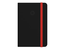 Capa do artigo Caderno com elastico antartik capa mole a5 folhas pontos preto e vermelho 80 folhas 80 gr fsc