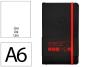 Caderno com elastico antartik capa mole a6 folhas lisas preto e vermelho 100 folhas 80 gr fsc - Preview