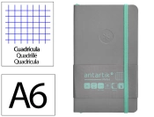 Capa do artigo Caderno com elastico antartik capa mole a6 quadricula cinza e turquesa 100 folhas 80 gr fsc
