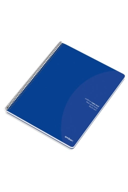 Capa do artigo Caderno Espiral Ambar A4 Capa Azul Liso