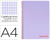 Capa do artigo Caderno espiral liderpapel a4 wonder capa plastico 80f 90gr quadricula 4mm com margem violeta
