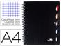 Caderno espiral liderpapel executive 100 fls a4 preto quad - Preview