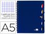 Caderno espiral liderpapel executive 100 fls a5 azul quad - Preview