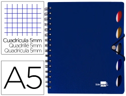 Capa do artigo Caderno espiral liderpapel executive 100 fls a5 azul quad