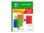 Caderno espiral oxford capa flexivel optik paper folio 80 folhas 90 gr quadricula 4 mm pack de 4 +1 - Preview