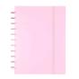 Caderno Ingeniox A4 Pautado 100FL Rosa com Elástico 66004025 - Preview