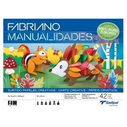 Capa do artigo Caderno Trabalhos Manuais Fabriano A4 Papeis Sortidos C/42Fl S0400001