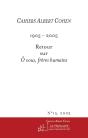 Cahiers Albert Cohen N°15, 2005, O Vous Freres Humains - Preview