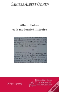 Capa do artigo Cahiers Albert Cohen Tome 17 : Albert Cohen Et La Modernité Littéraire