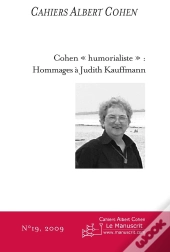 Cahiers Albert Cohen Tome 19 : Cohen 