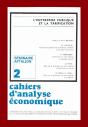 Cahiers D'Analyse Économique N.2 ; L'Entreprise Publique Et La Tarification - Preview