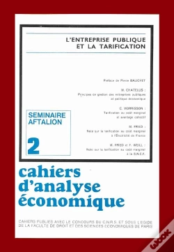 Capa do artigo Cahiers D'Analyse Économique N.2 ; L'Entreprise Publique Et La Tarification
