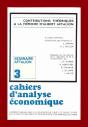 Cahiers D'Analyse Économique N.3 ; Contributions Théoriques À La Mémoire D'Albert Aftalion - Preview