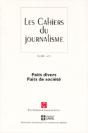 Cahiers De Journalisme No 17: Faits Divers Faits De Societe - Preview