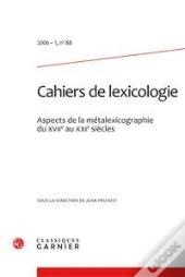 Cahiers De Lexicologie