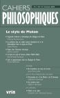 Cahiers Philosophiques : Le Style De Platon - Preview