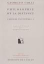 Cahiers Posthumes T.1 Philosophie De La Distance - Preview