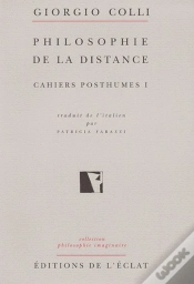 Capa do artigo Cahiers Posthumes T.1 Philosophie De La Distance