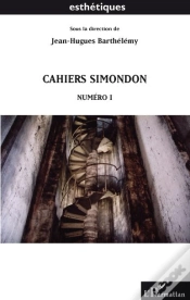 Capa do artigo Cahiers Simondon Tome 1