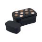 Caixa De Lanche Aurea Dots 18X8X14Cm Preto Com Placa De Gelo Ta4119 - Preview