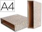 Caixa para pasta de arquivo liderpapel classic red din a4 marmoreada cinza - Preview