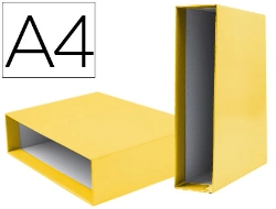 Capa do artigo Caixa para pasta de arquivo liderpapel documenta lombada larga din a4 amarelo