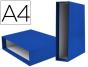 Caixa Para Pasta de Arquivo Liderpapel Documenta Lombada Larga Din A4 Azul - Preview