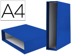 Capa do artigo Caixa Para Pasta de Arquivo Liderpapel Documenta Lombada Larga Din A4 Azul