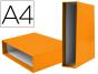 Caixa para pasta de arquivo liderpapel documenta lombada larga din a4 laranja (5 unidades) - Preview