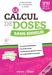Capa do artigo Calcul De Doses Sans Erreur (Le) 4e Edt
