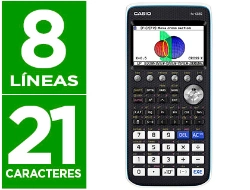 Capa do artigo Calculadora Casio FX-CG50 Gráfica 8 Linhas 21 Carateres Visor Cor 3D Memória 16 MB Conexão USB com Capa Preta