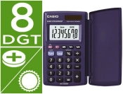 Capa do artigo Calculadora casio hs-8ver bolso 8 digitos conversao moeda com capa cor azul