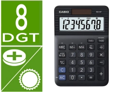 Capa do artigo Calculadora casio ms-8f de secretaria 8 digitos tax +/- cor preto