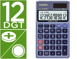Capa do artigo Calculadora casio sl-320ter bolso 12 digitos tax +/- conversao moeda tecla duplo zero cor azul