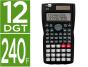 Calculadora Cientifica XF33 lIDERPAPEL 12 digitos 240 funcoes com tampa solar e pilhas cor preto 156x85x20 mm - Preview