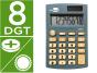 Calculadora liderpapel de bolso xf07 8 digitos solar e pilhas cor cinza 98x62x8 mm - Preview