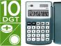 Calculadora liderpapel de bolso xf15 10 digitos com capa solar e pilhas cor cinza 123x75x12 mm - Preview