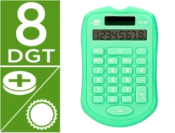 Capa do artigo Calculadora liderpapel de bolso xf42 8 digitos solar e pihas cor verde 94x59,5x10,5mm