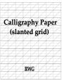 Calligraphy Paper (Slanted Grid) - Preview