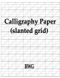Calligraphy Paper (Slanted Grid) - Preview
