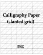 Calligraphy Paper (Slanted Grid) - Preview