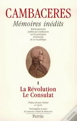 Capa do artigo Cambaceres Memoires Inedits T.1