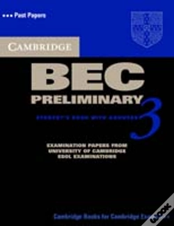Capa do artigo Cambridge Bec Preliminary 3 Student'S Book With Answers